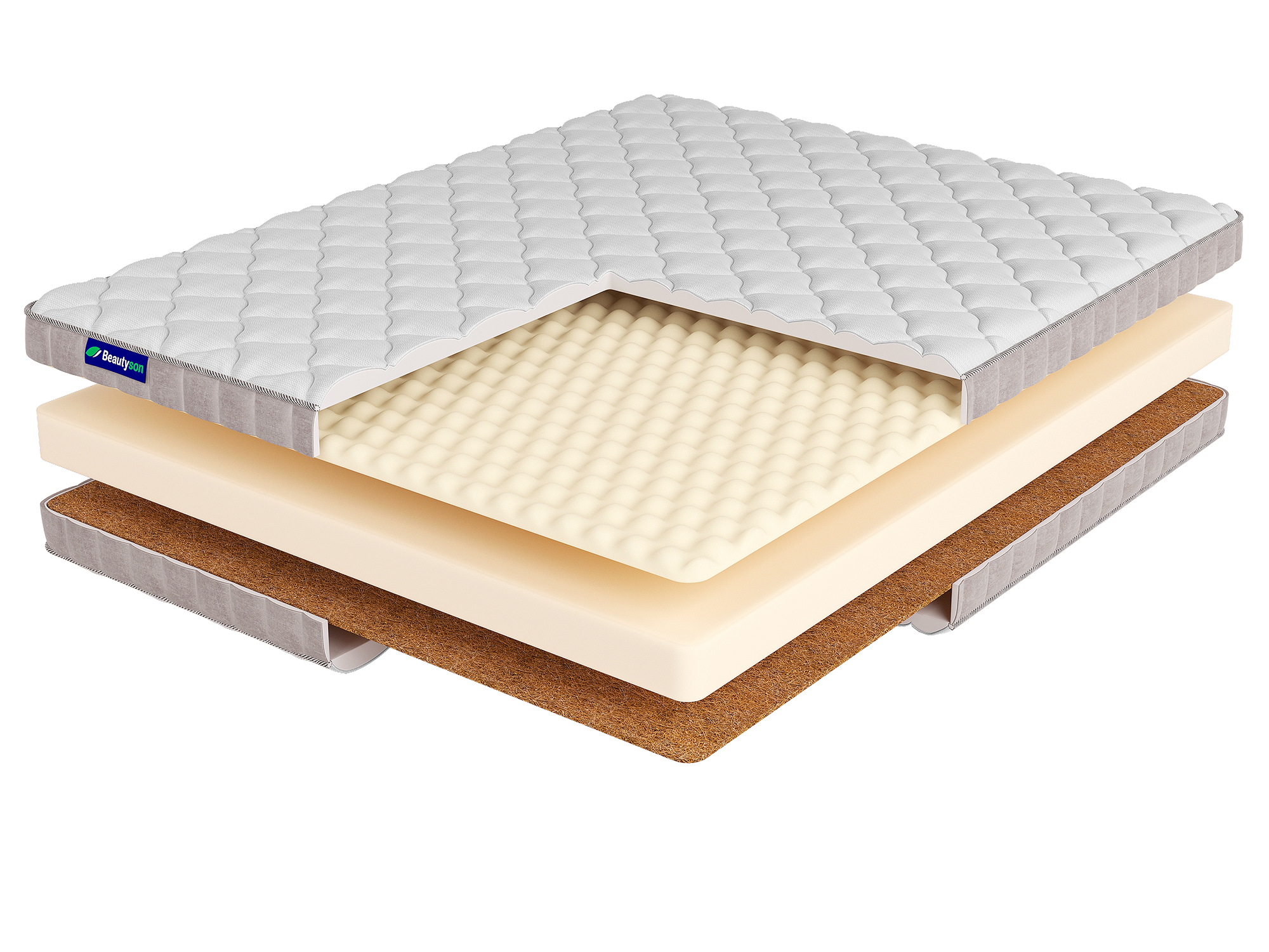 Матрас FOAM 14 Massage Cocos LUX 200x200 умеренно-жесткий высотой 20 см